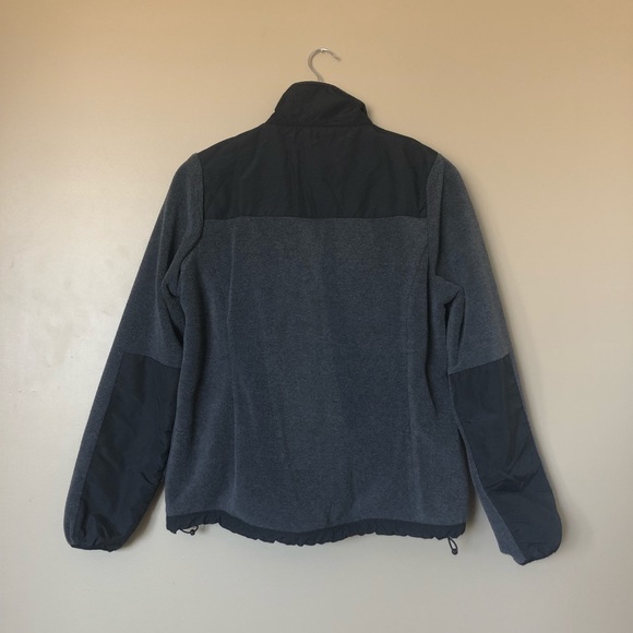 {Calvin Klein} Charcoal Gray Black Fleece Jacket - Picture 2 of 7